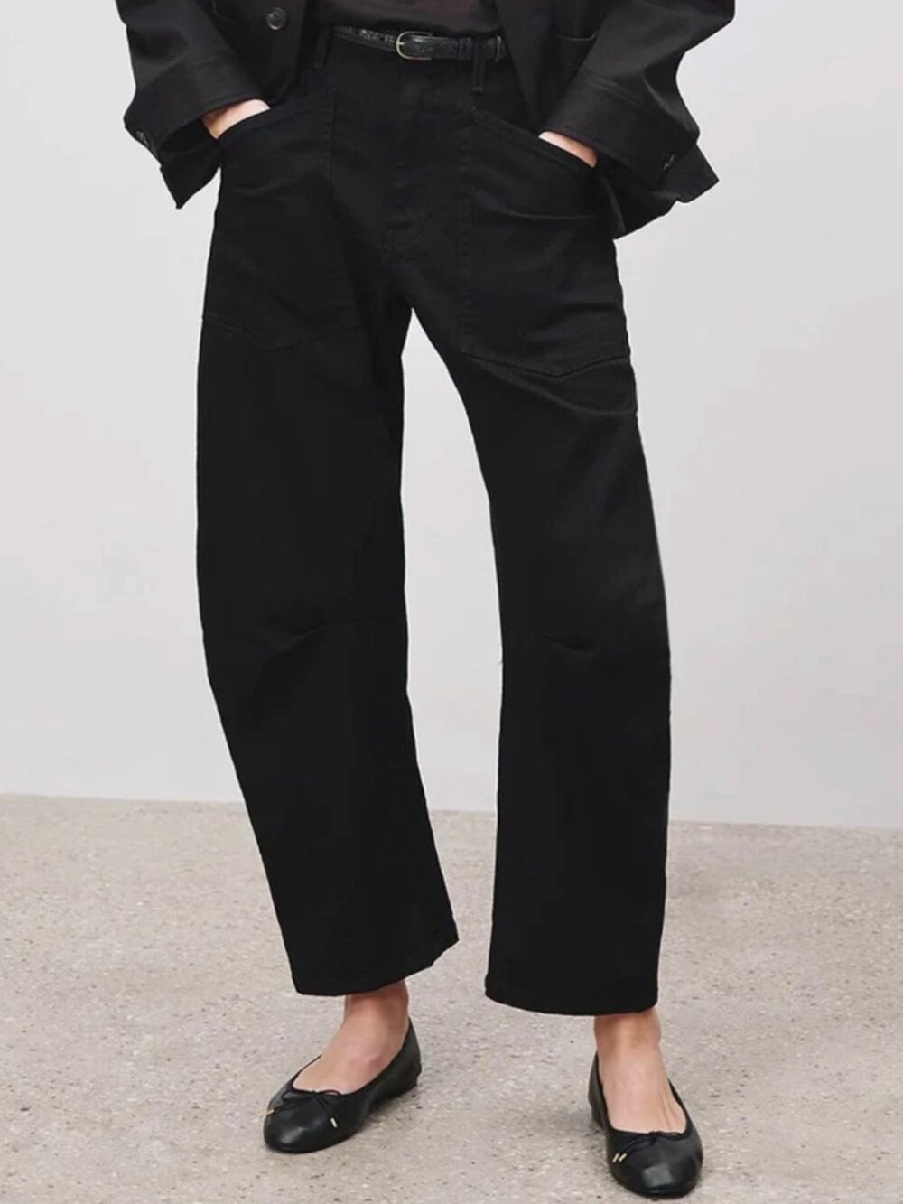 Nili Lotan "Shon" Jeans in "Black", size 24 (fits 25)